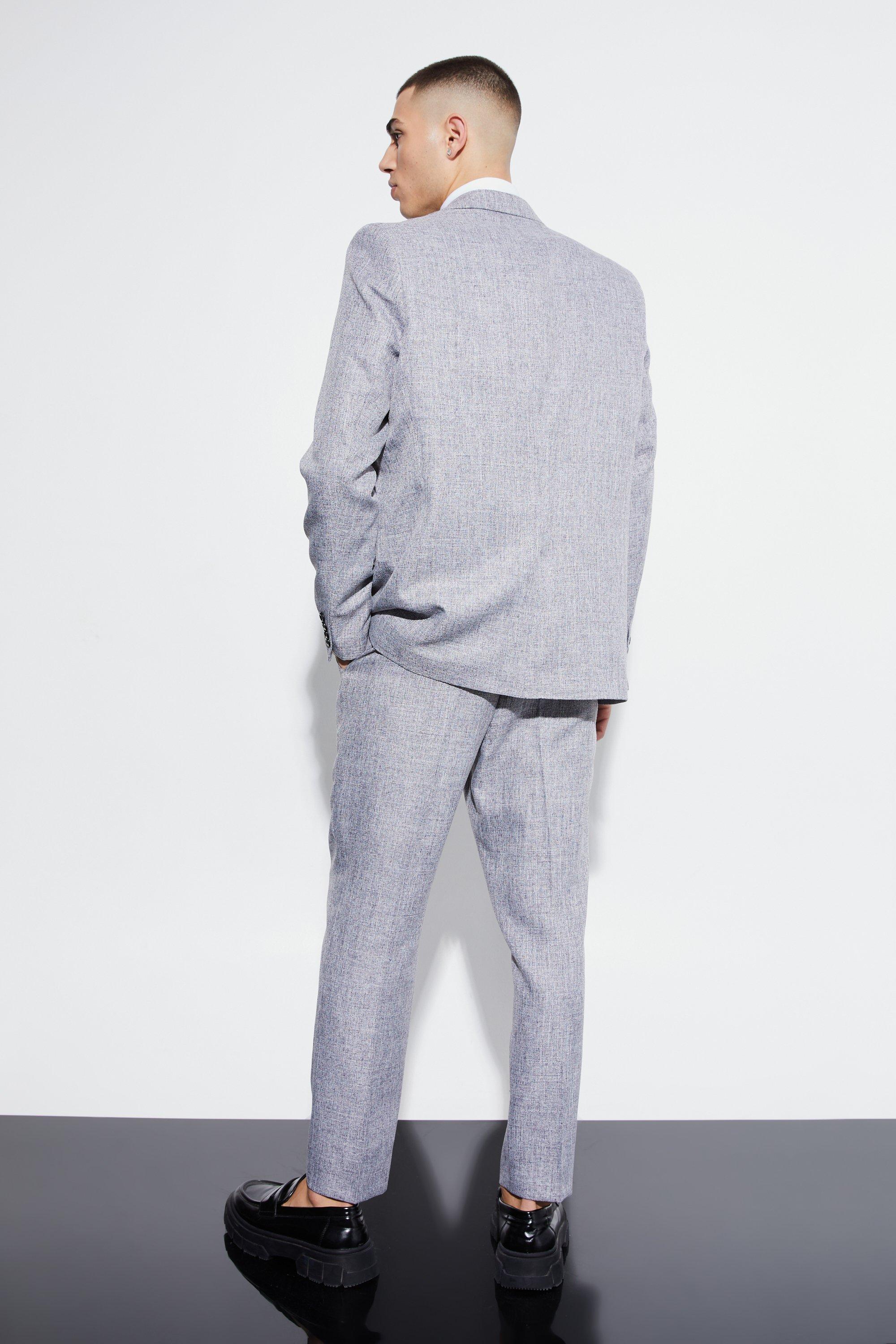 High Rise Tapered Textured Marl Pants | boohoo USA High Rise Tapered Textured Marl Pants | boohoo USA